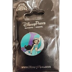Disney‎ Pin Aladdin Princess Jamine Alphabet Letter Movie Film WDW 2008 66589